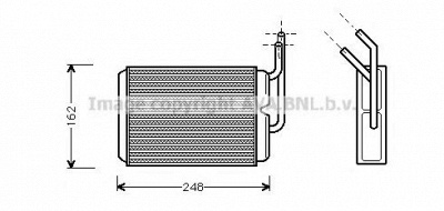 AVA QUALITY COOLING rt6220 -  Теплообменник, отопление салона
